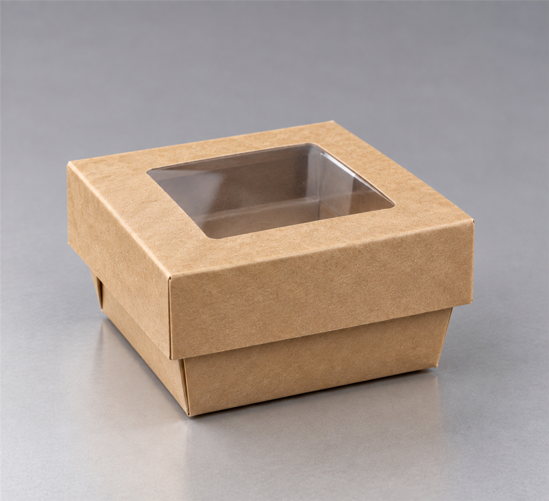 CARTON KRAFT BRUN COUV + FEN 65X65X40 220ML PQT25