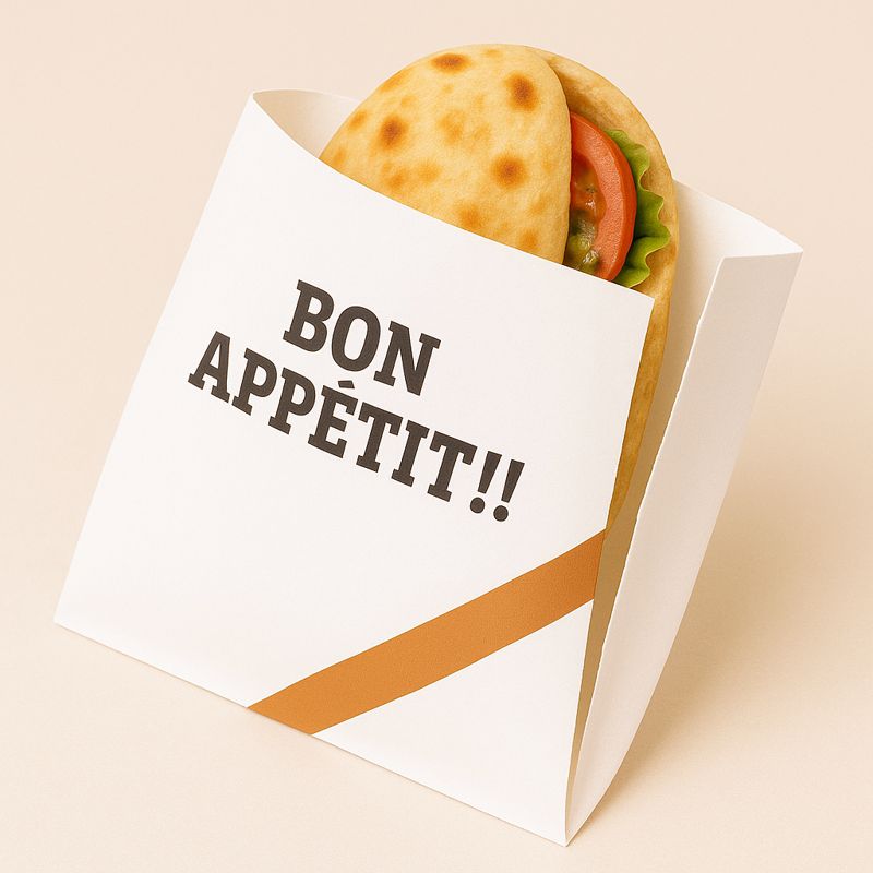 SAC HAMBURGER 20X21.5 BLANC ( PQT DE 100)