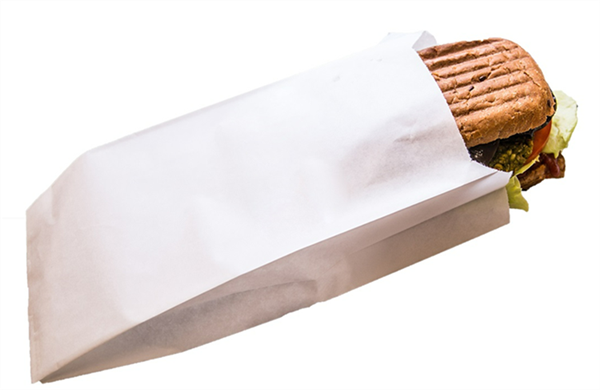 SAC KRAFT SANDWICH BLANC 120+40X260 ( CT DE 1000 )