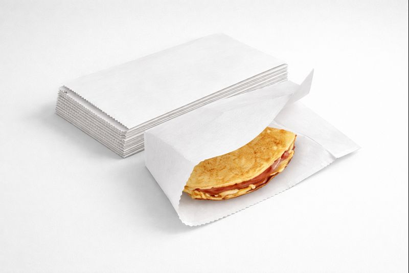 SAC KRAFT BLANC N°459 130X220 ( CT DE 1000 ) CRÊPE FENDU CÔTE