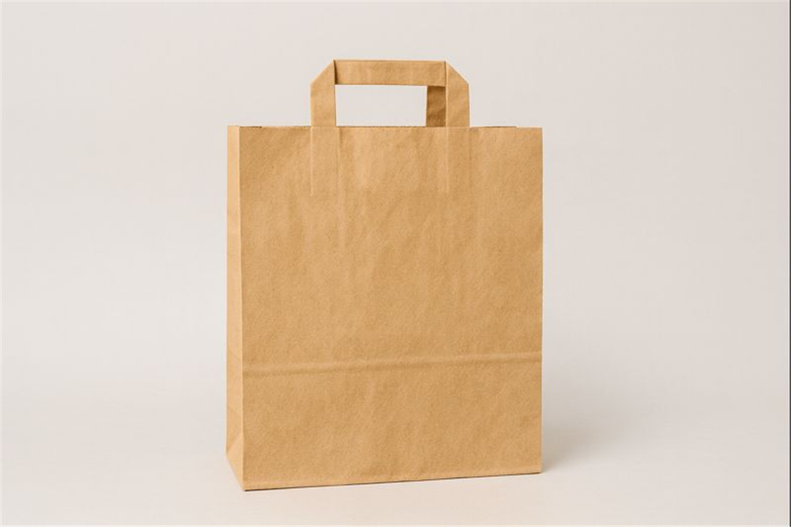 SAC KRAFT BRUN 80G - 32X16X35 ( PQT DE 50 )