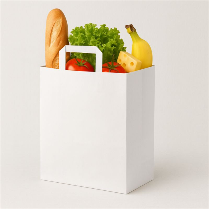 SAC KRAFT BLANC 75G - 26X20X26 ( CT DE 250 )