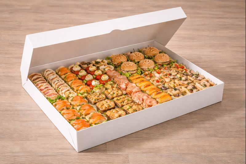 BOITE PATISSIERE 300G SS.F 42X32X5 PQT DE 25