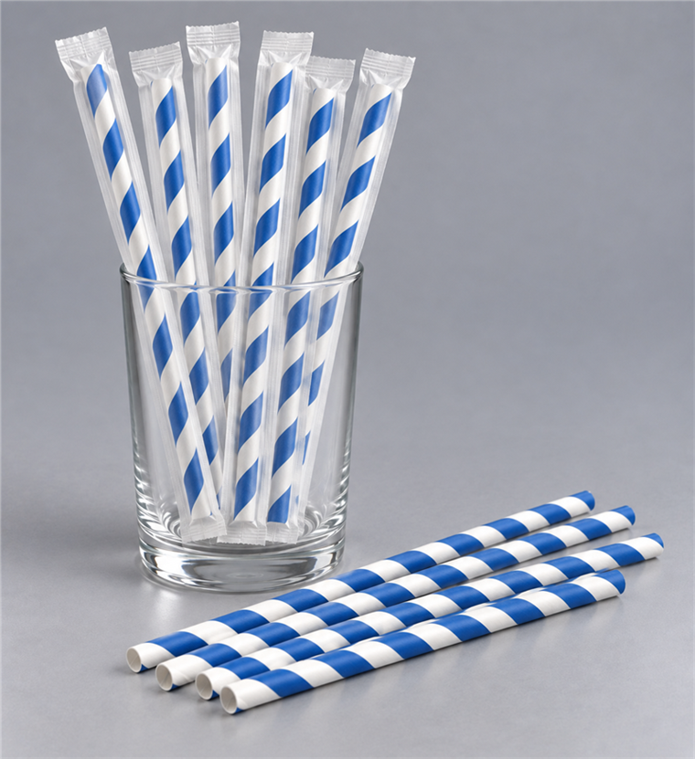 PAILLE EN PAPIER RIGIDE X100