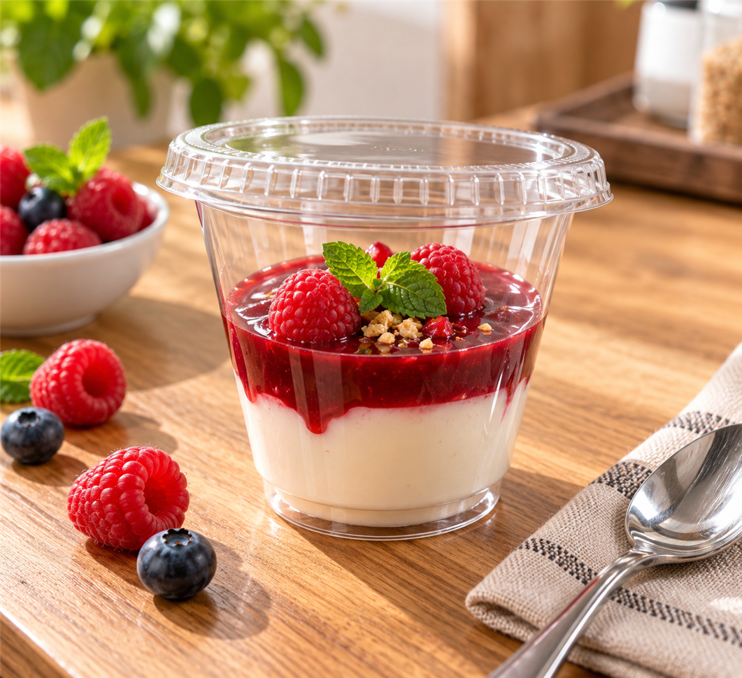 VERRINE DESSERT + COUV PET 275ML X100