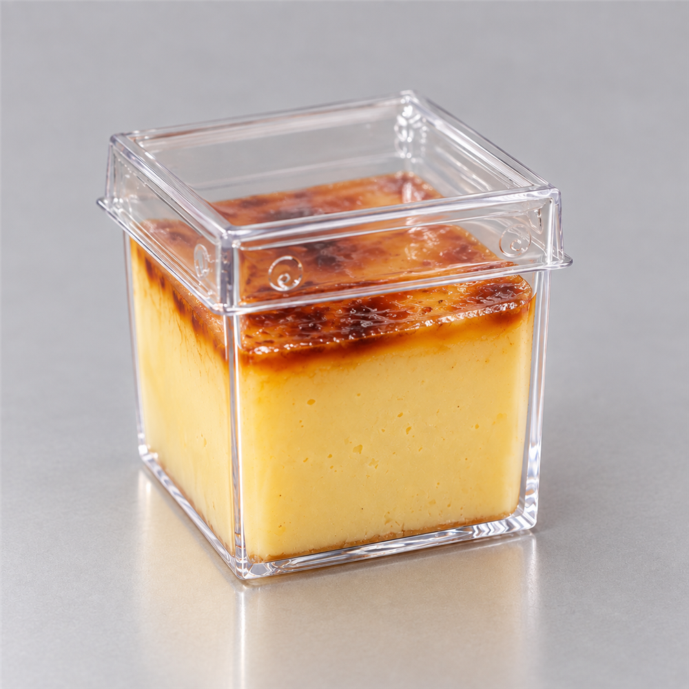VERRINE CUBE TRANSPARENTE + COUV 8440011COV X50