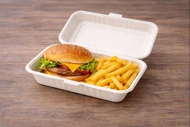 BAGASSE BARQ 850ML X50 ( PQT DE 50 )