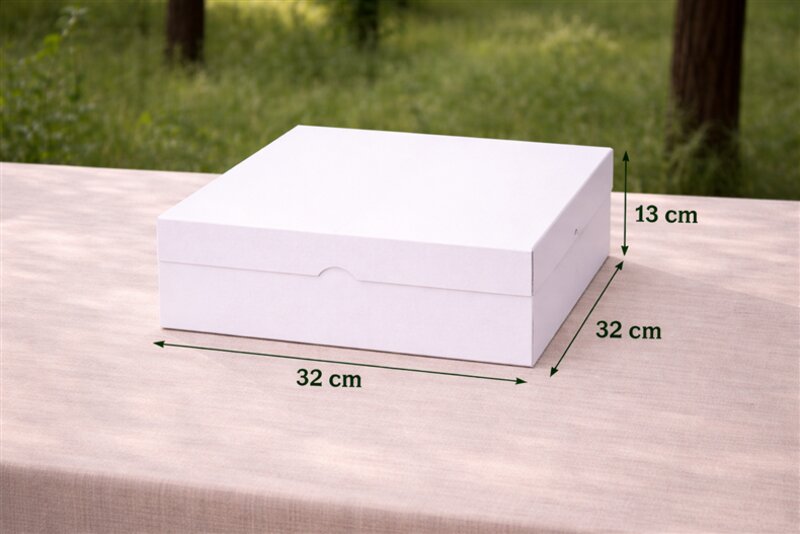 Boite patissière SS FEN. 32x32x13 (PQT de 25)