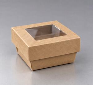 CARTON KRAFT BRUN COUV + FEN 65X65X40 220ML PQT25