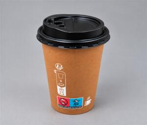 GOBELET KRAFT CAFE/THE 12oz + COUV PQT DE 50