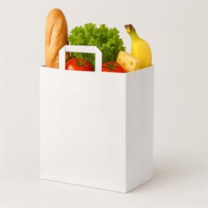 SAC KRAFT BLANC 75G - 26X20X26 ( CT 250 )