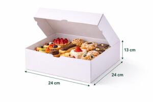 Boite patissière SS FEN. 24x24x13 (PQT de 25)