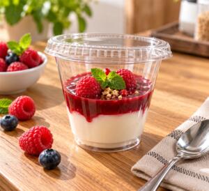 VERRINE DESSERT + COUV PET 275ML X100