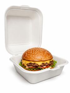 BAGASSE BURGER 450ML - 155X155X77MM X500 - CT