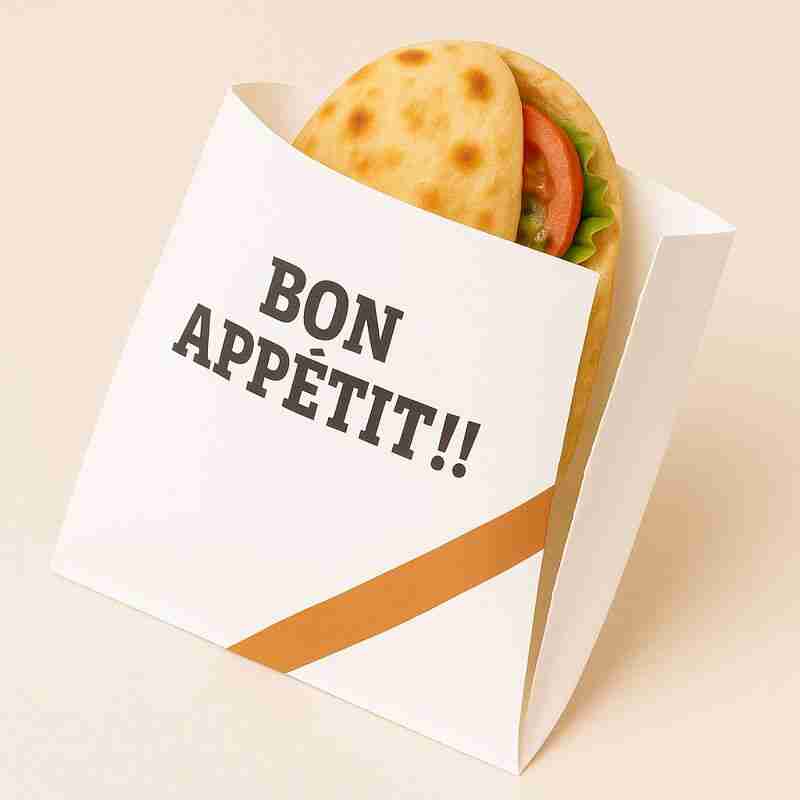 SAC HAMBURGER 20X21.5 BLANC ( PQT DE 100)