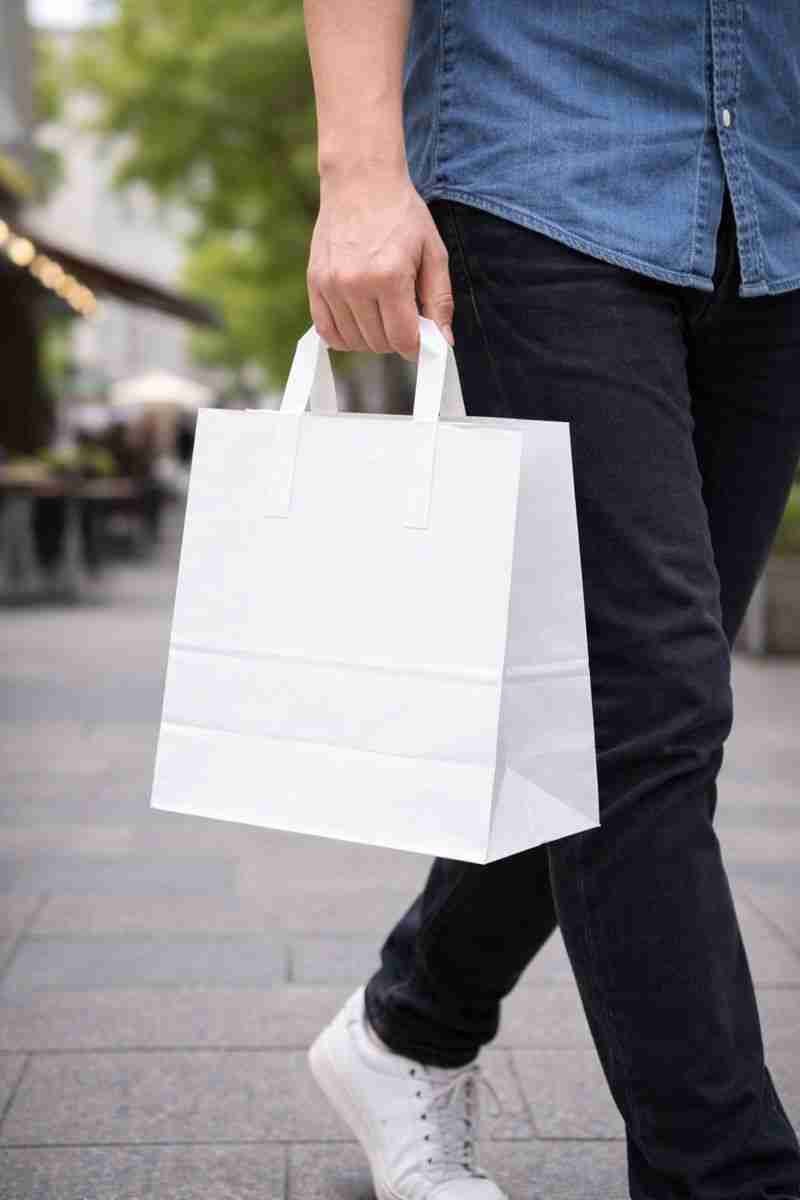 SAC KRAFT BLANC ( PQT 50 ) 26X295X135