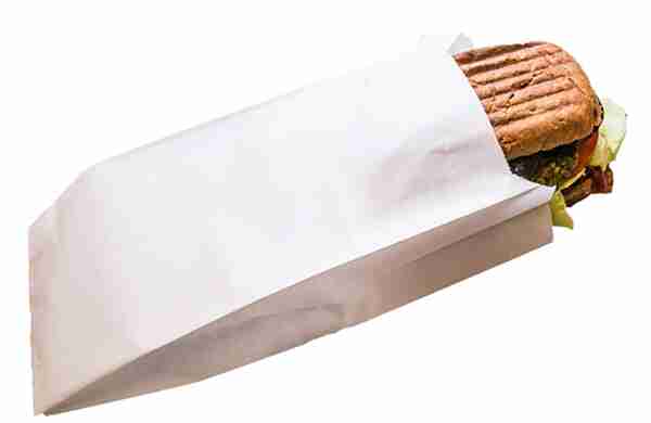 SAC KRAFT SANDWICH BLANC 120+40X260 ( CT DE 1000 )