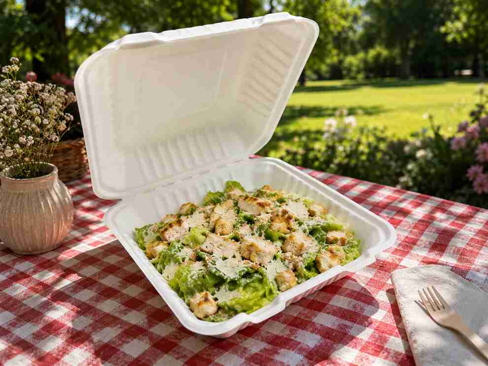 BAGASSE CARRE 1100ML 203X220X76MM X1000PCS -CT