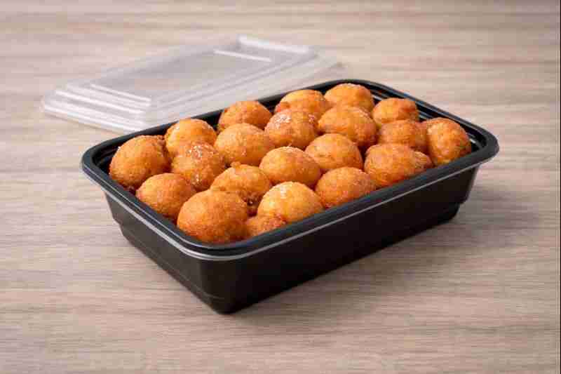 BOITE RECT PP BLACK 12OZ - 340ML  CT DE 150