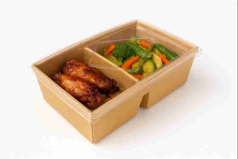 BOITE RECT K 1200ML AV COMP + COUV ( PQT DE 50 )