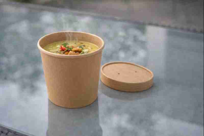 GOBELET BRUN 12OZ +COUV CT 2PQTX50