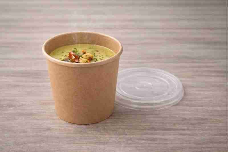 GOBELET BRUN 12OZ +COUV P 1PQTX50